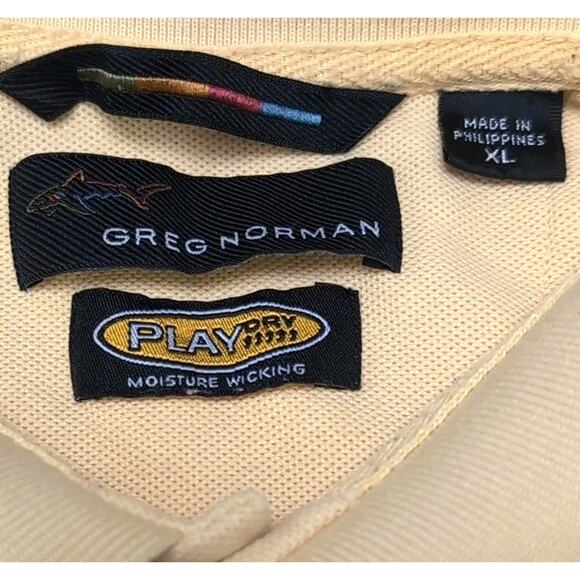 Disney X Greg Norman PLAY Polo Golf Shirt Mickey Mouse Mens Size XL Yellow READ - Picture 11 of 16